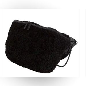 BEIS faux shearling fanny pack- black